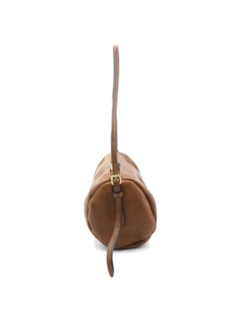 Miu Miu Nappa Leather Pouch Brown